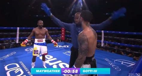 Floyd Mayweather’s exhibition fight against John Gotti .